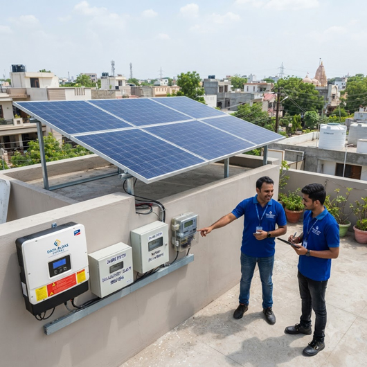 On Grid Solar System Installation
